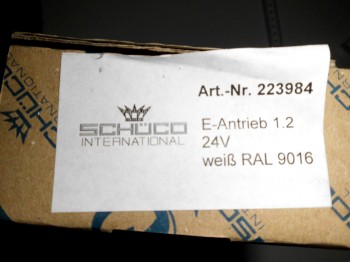 Schüco E-Antrieb E 1.2/24V DC weiß 223984