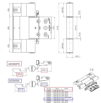 Schüco Rollentürband 239950