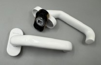 Schüco Haustür Drücker weiß, 210712