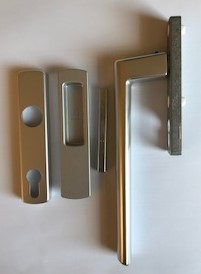 Siegenia HS-Hebel 200/300 PZ innen silber/EV1