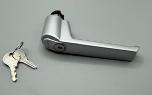 Schüco Alu Steckgriff silber, abschl. 234014