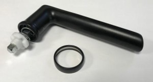 Schüco Alu Steckgriff schwarz (247002)