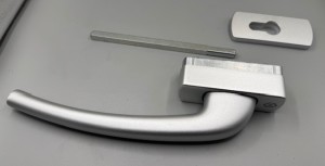 Hautau Griff 201EG-PZI, innen abschließbar silber 170798