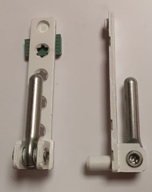 Maco Ecklager weiß m. 7 mm Tragezapfen