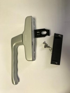 Hueck Fenstergriff Z 994209 silber / EV1 m. FBS
