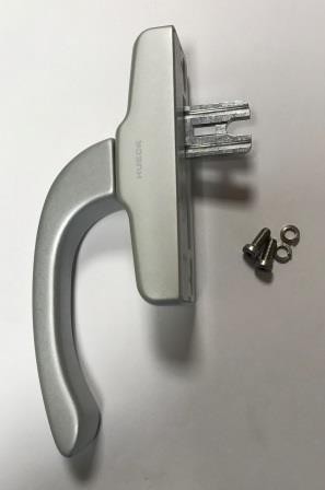 Hueck Fenstergriff Z 911590 silber/EV1 o. FBS