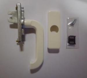 Schüco Getriebehandhebel (Fenstergriff) weiß