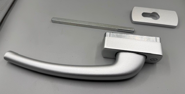 Hautau Griff 201EG-PZI, innen abschließbar silber 170798