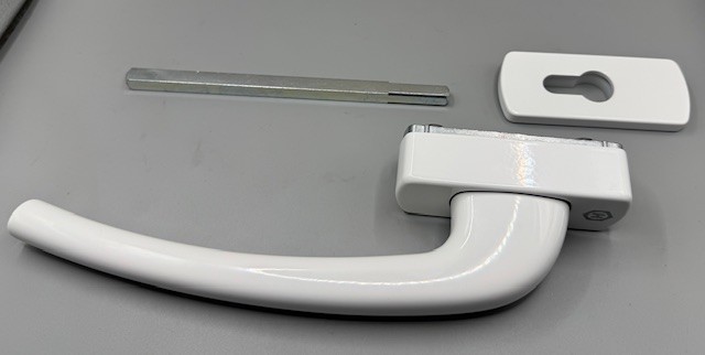 Hautau Griff 201EG-PZI, innen abschließbar weiß 170792