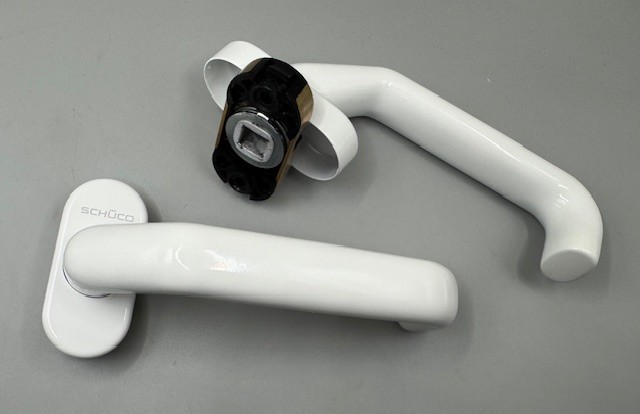 Schüco Haustür Drücker weiß, 210712