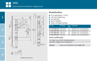 WSS Einsteckschloss 120mm Entfernung, 30 Dorn, rechts