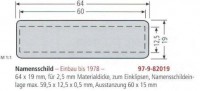 Renz Namensschild 97-9-82019, transparent